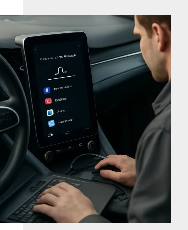 Установка приложений Lynk Co на автомобиль в Губкине